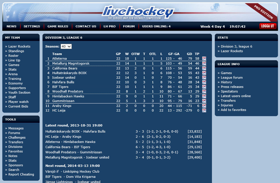 hockey online manager